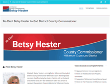 Tablet Screenshot of betsyhester.com